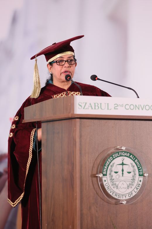 Vice Chancellor at the Rostrum