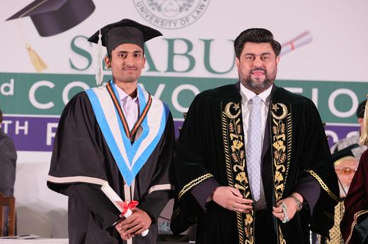 Graduate with the Chancellor