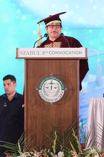 Vice Chancellor at the Podium