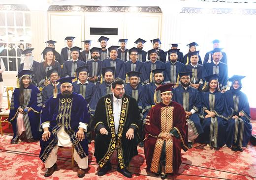 Faculty with the Chancellor & Vice Chancellor